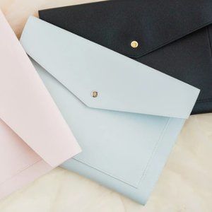 Glass Ladder & Co Megan Portfolio Clutch - Light Grey